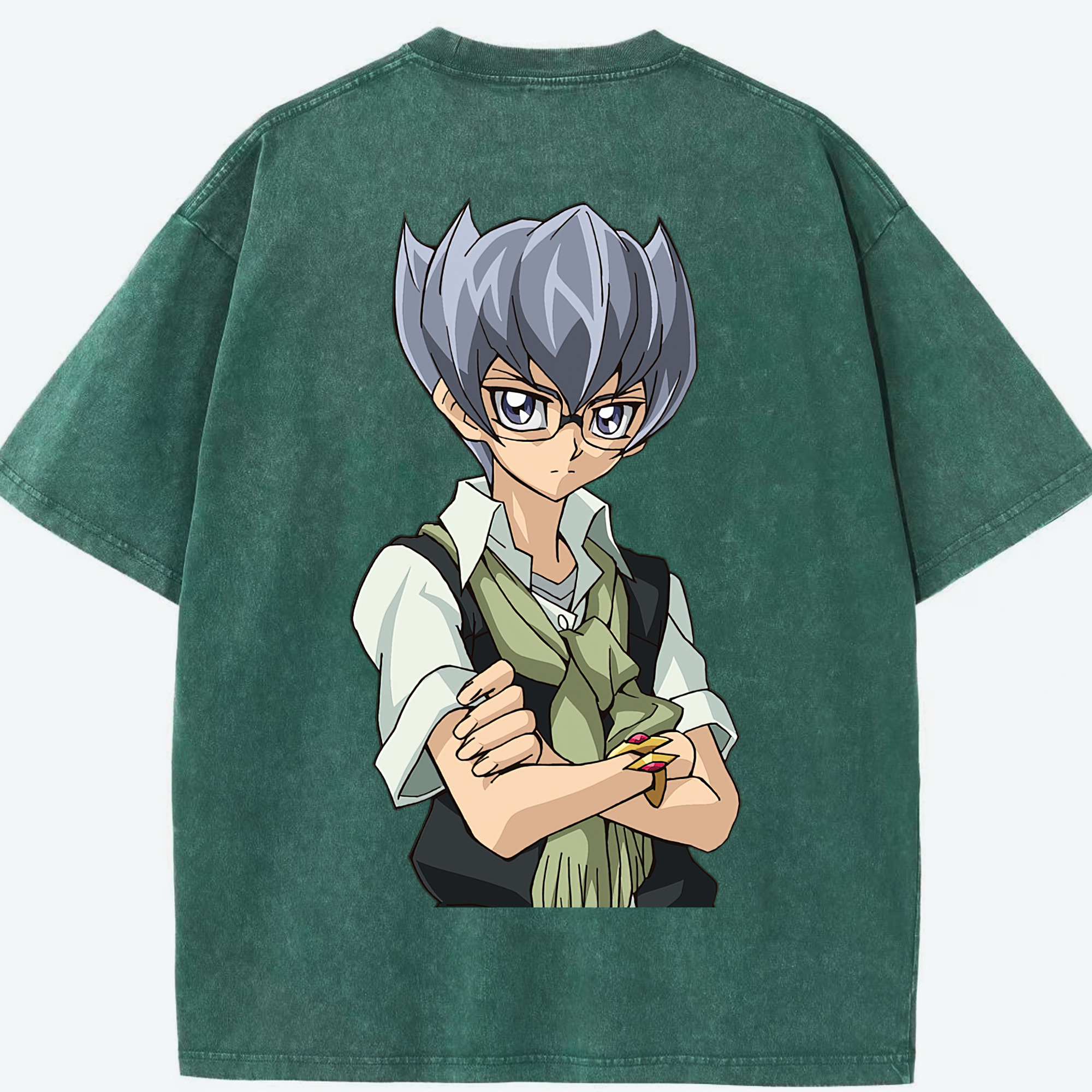 （画像用） 遊☆戯☆王 Yu-Gi-Oh! 綿100% ヴィンテージ風 半袖Tシャツ（背面プリント）